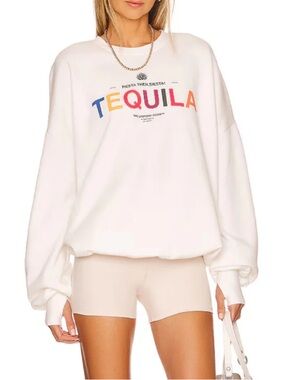 The Laundry Room Tequila Siesta Jumper in White Sweatshirt sz Med New